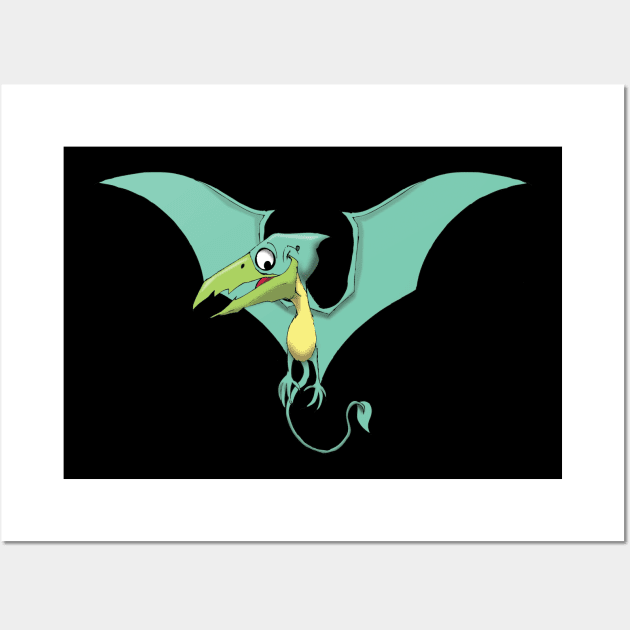 Pterosaur Wall Art by Wickedcartoons